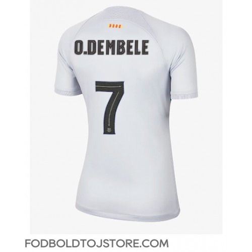 Barcelona Ousmane Dembele #7 Tredjetrøje Dame 2022-23 Kortærmet